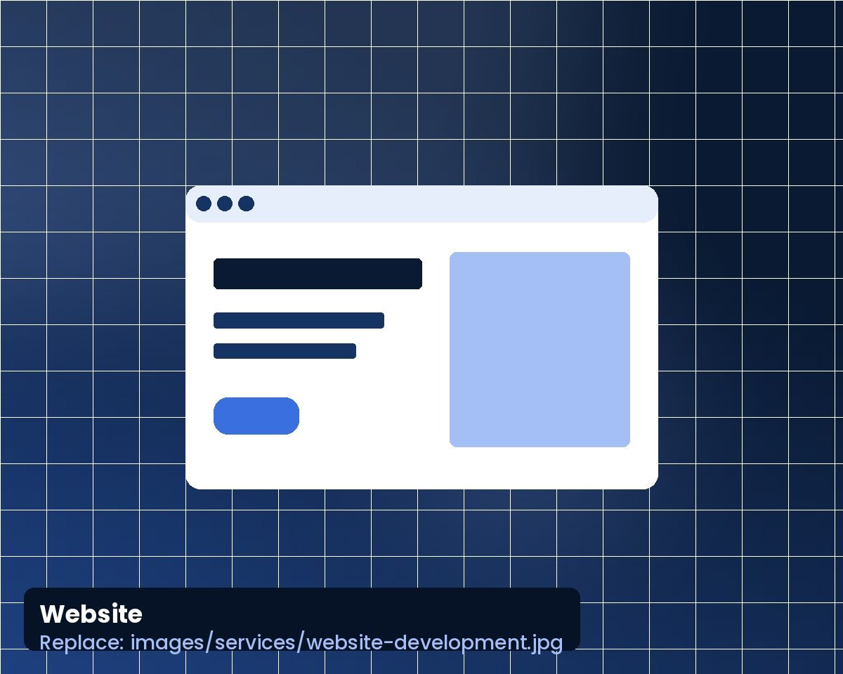 Professional business website displayed on a laptop and phone